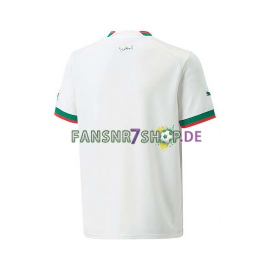 Marokko fußball trikot WM 2022 Herren Auswärts Kurzarm