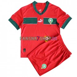 Marokko fußball trikot WM 2022 Kinder Heim Kurzarm