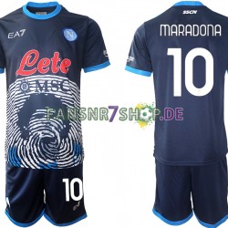 SSC Neaples fußball trikot Diego Maradona 10 Special 2 Kinder Heim 2021-2022 Kurzarm