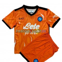 SSC Neaples fußball trikot Torhüter Kinder Ausweich 2021-2022 Kurzarm