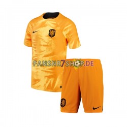 Niederlande fußball trikot WM 2022 Kinder Heim Kurzarm