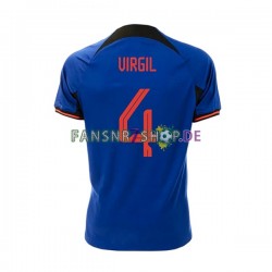 Niederlande fußball trikot WM 2022 Virgil 4 Herren Auswärts Kurzarm