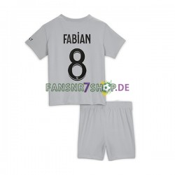 Paris Saint-Germain fußball trikot Fabian 8 Kinder Auswärts 2022-2023 Kurzarm