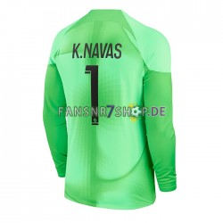 Paris Saint-Germain fußball trikot K.Navas 1 Torhüter Herren Heim 2022-2023 Langarm