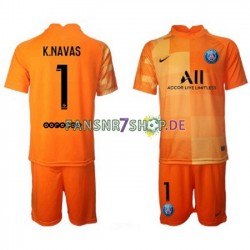 Paris Saint-Germain fußball trikot Keylor Navas 1 Torhüter Kinder Heim 2021-2022 Kurzarm