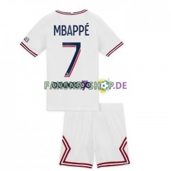 Paris Saint-Germain fußball trikot Mbappé Kylian 7 Kinder Viertes 2021-2022 Kurzarm