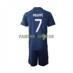 Paris Saint-Germain fußball trikot Mbappé 7 Kinder Heim 2022-2023 Kurzarm