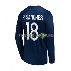 Paris Saint-Germain fußball trikot R.Sanches 18 Herren Heim 2022-2023 Langarm