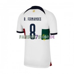 Portugal fußball trikot WM 2022 B.Fernandes 8 Herren Auswärts Kurzarm