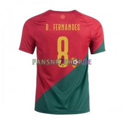 Portugal fußball trikot WM 2022 B.Fernandes 8 Herren Heim Kurzarm