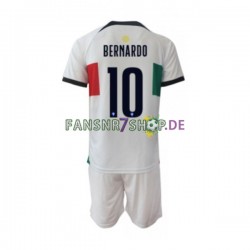 Portugal fußball trikot WM 2022 Bernardo 10 Kinder Auswärts Kurzarm
