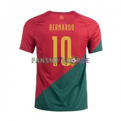Portugal fußball trikot WM 2022 Bernardo 10 Herren Heim Kurzarm