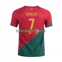 Portugal fußball trikot WM 2022 Ronaldo 7 Herren Heim Kurzarm