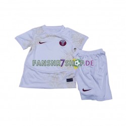 Katar fußball trikot WM 2022 Kinder Auswärts Kurzarm
