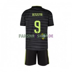 Real Madrid fußball trikot Benzema 9 Kinder Ausweich 2022-2023 Kurzarm