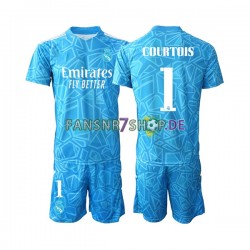Real Madrid fußball trikot Courtois 1 Torhüter Kinder Heim 2022-2023 Kurzarm
