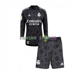 Real Madrid fußball trikot Torhüter Kinder Auswärts 2022-2023 Langarm