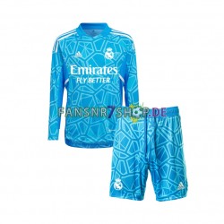 Real Madrid fußball trikot Torhüter Kinder Heim 2022-2023 Langarm