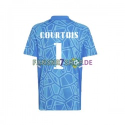 Real Madrid fußball trikot Courtois 1 Torhüter Herren Heim 2022-2023 Kurzarm