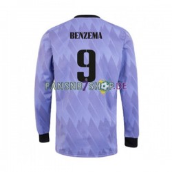 Real Madrid fußball trikot Karim Benzema 9 Herren Auswärts 2022-2023 Langarm