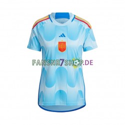 Spanien fußball trikot WM 2022 Dame Auswärts Kurzarm