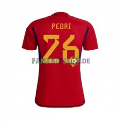 Spanien fußball trikot WM 2022 PEDRI 26 Herren Heim Kurzarm