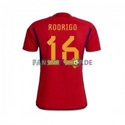 Spanien fußball trikot WM 2022 RODRIGO 16 Herren Heim Kurzarm