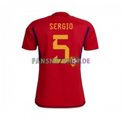 Spanien fußball trikot WM 2022 SERGIO BUSQUETS 5 Herren Heim Kurzarm