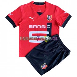 Stade Rennes fußball trikot Kinder Heim 2022-2023 Kurzarm