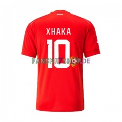 Schweiz fußball trikot WM 2022 Xhaka 10 Herren Heim Kurzarm