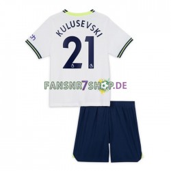 Tottenham Hotspur fußball trikot Dejan Kulusevski 21 Kinder Heim 2022-2023 Kurzarm