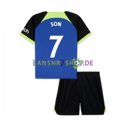 Tottenham Hotspur fußball trikot Son Heung-min 7 Kinder Auswärts 2022-2023 Kurzarm