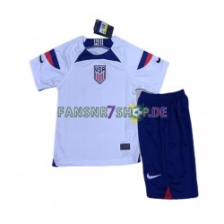USA fußball trikot WM 2022 Kinder Heim Kurzarm
