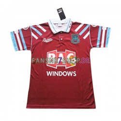 West Ham United fußball trikot Herren Heim Retro 1991-1992 Kurzarm