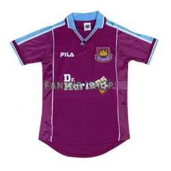 West Ham United fußball trikot Herren Heim Retro 1999-2001 Kurzarm