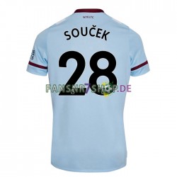 West Ham United fußball trikot Tomas Soucek 28 Herren Auswärts 2021-2022 Kurzarm