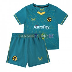 Wolverhampton Wanderers fußball trikot Kinder Auswärts 2022-2023 Kurzarm