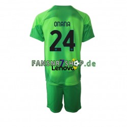 Inter Mailand fußball trikot Andre Onana 24 Torhüter Kinder Ausweich 2022-2023 Kurzarm Inter Mailand fußball trikot Andre Onana 24 Torhüter Kinder Ausweich 2022-2023 Kurzarm
