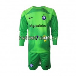 Inter Mailand fußball trikot Torhüter Kinder Ausweich 2022-2023 Langarm