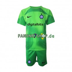 Inter Mailand fußball trikot Torhüter Kinder Ausweich 2022-2023 Kurzarm