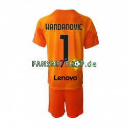 Inter Mailand fußball trikot Samir Handanovic 1 Torhüter Kinder Viertes 2022-2023 Kurzarm