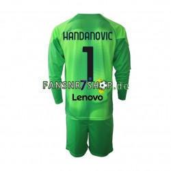 Inter Mailand fußball trikot Samir Handanovic 1 Torhüter Kinder Ausweich 2022-2023 Langarm Inter Mailand fußball trikot Samir Handanovic 1 Torhüter Kinder Ausweich 2022-2023 Langarm