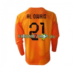 Saudi-Arabien fußball trikot WM 2022 Mohammed Al-Owais 21 Torhüter Herren Auswärts Langarm