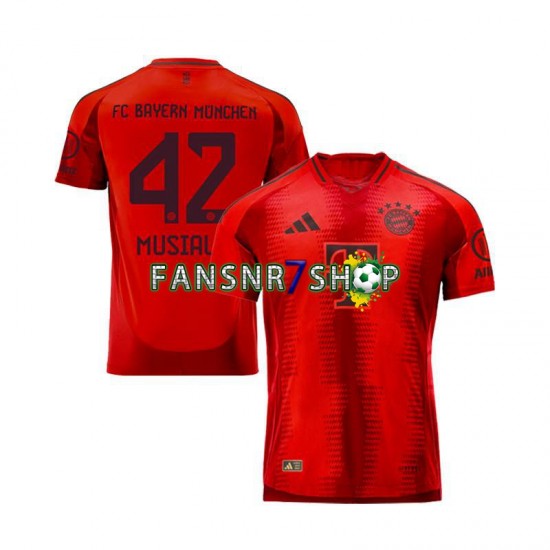 FC Bayern München fußball trikot Jamal Musiala 42 Herren Heim 2024-2025 Kurzarm