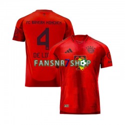 FC Bayern München fußball trikot Matthijs de Ligt 4 Herren Heim 2024-2025 Kurzarm