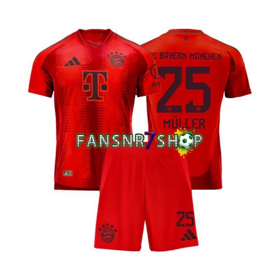 FC Bayern München fußball trikot Thomas Muller 25 Kinder Heim 2024-2025 Kurzarm