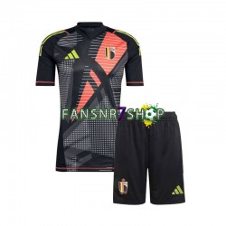 Belgien fußball trikot Euro 2024 Torhüter Kinder Heim Kurzarm