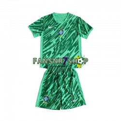 Brasilien fußball trikot Torhüter Kinder Ausweich 2024 Kurzarm