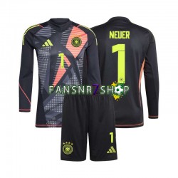 Deutschland fußball trikot Euro 2024 Manuel Neuer 1 Torhüter Kinder Heim Langarm