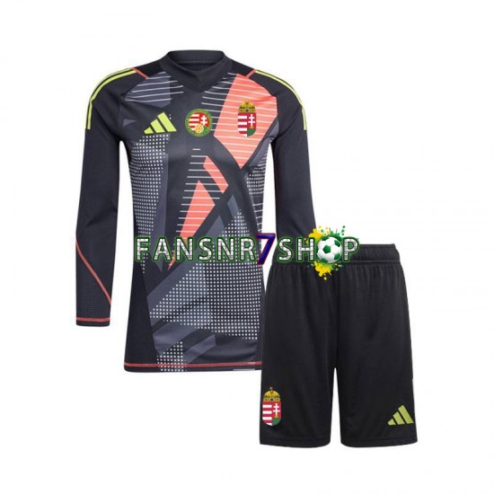 Ungarn fußball trikot Euro 2024 Torhüter Kinder Heim Langarm